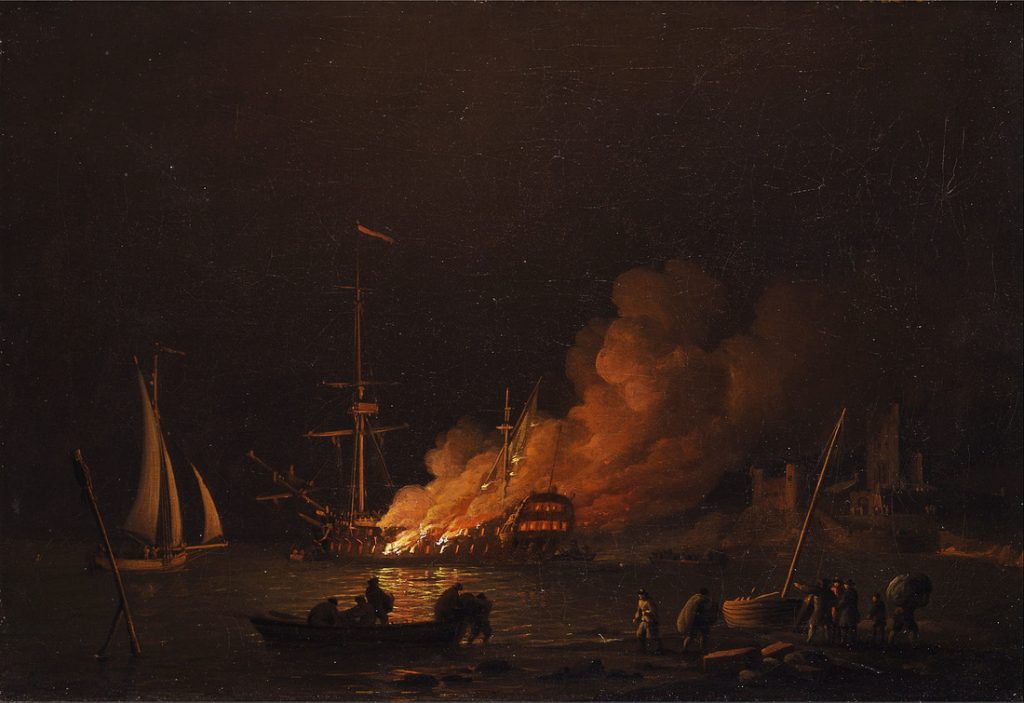 burning ship
