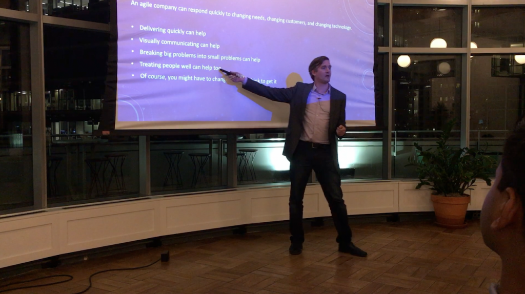 Robb Pieper Speaking at the People Side of Software Meetup