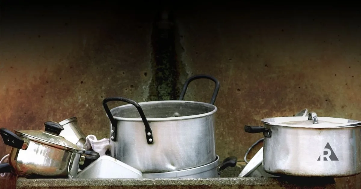 Dirty dishes in the sink