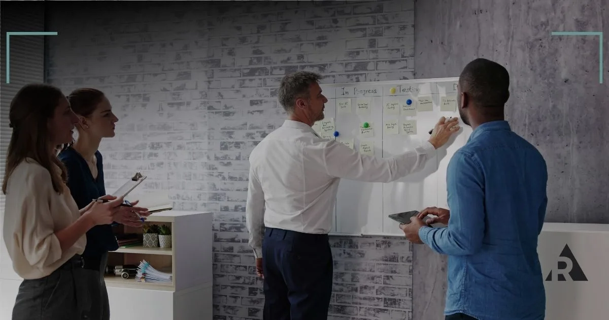 team using Scrum