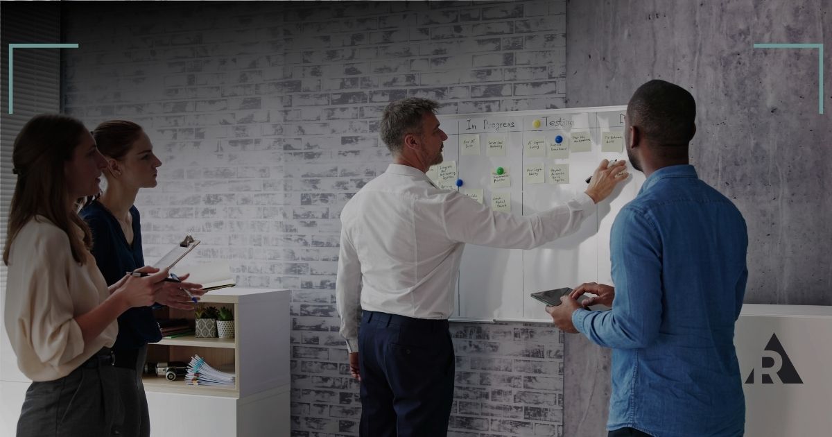 team using Scrum