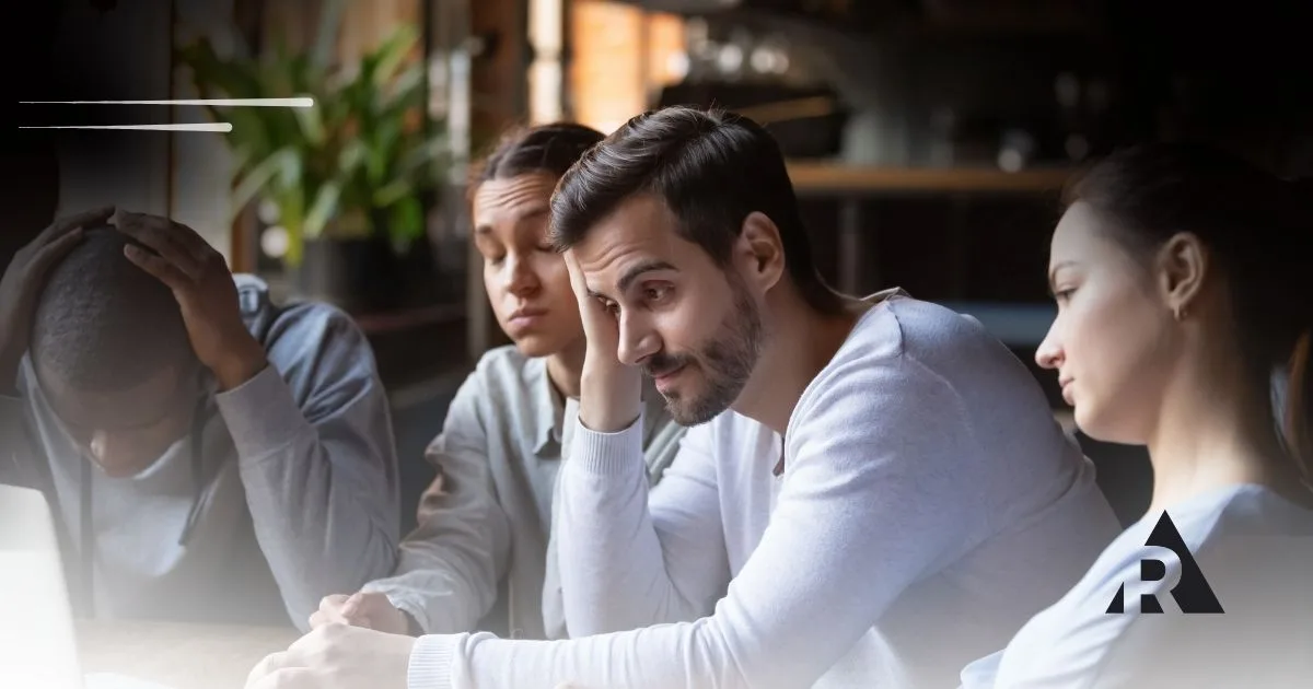Self-managing Scrum Teams pushing back and looking frustrated