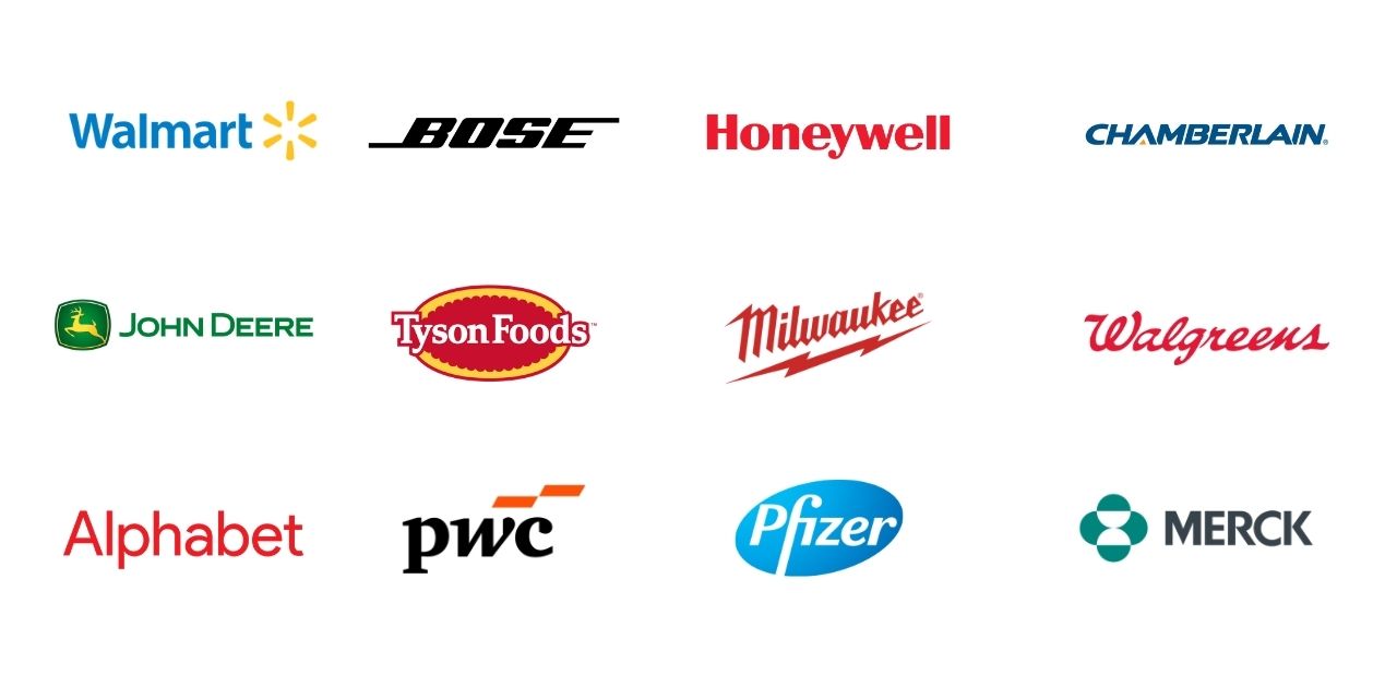 list of companies we worked with