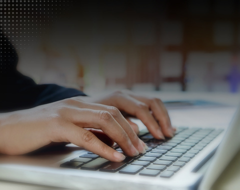 hands typing text on keyboard hands typing text on keyboard