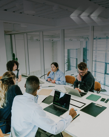 team in a meeting